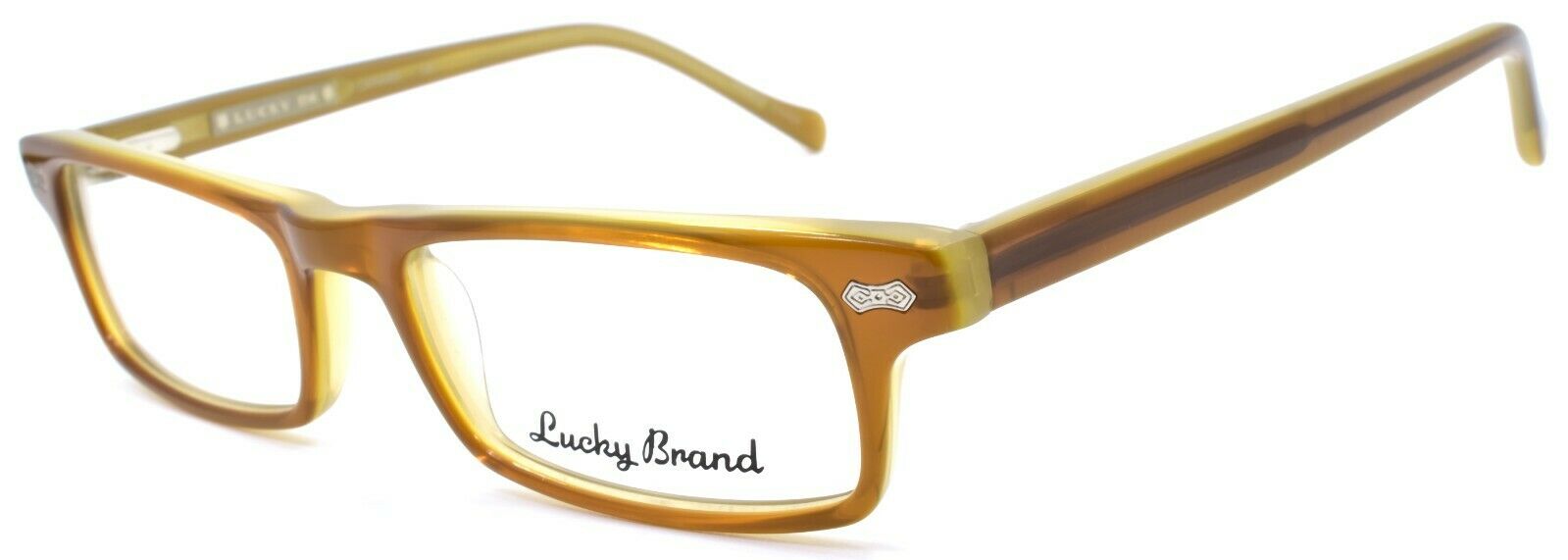 1-LUCKY BRAND Jacob Kids Boys Eyeglasses Frames 45-15-125 Caramel-751286140026-IKSpecs