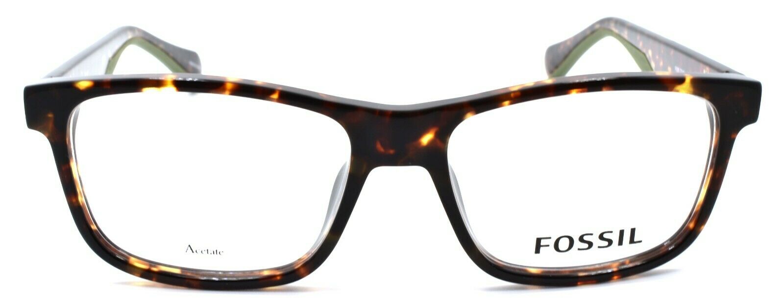 2-Fossil FOS 7046 086 Men's Eyeglasses Frames 52-16-145 Dark Havana-716736131139-IKSpecs