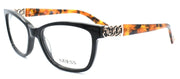 1-GUESS GU2492 001 Women's Eyeglasses Frames 52-16-135 Shiny Black / Multicolor-664689697427-IKSpecs