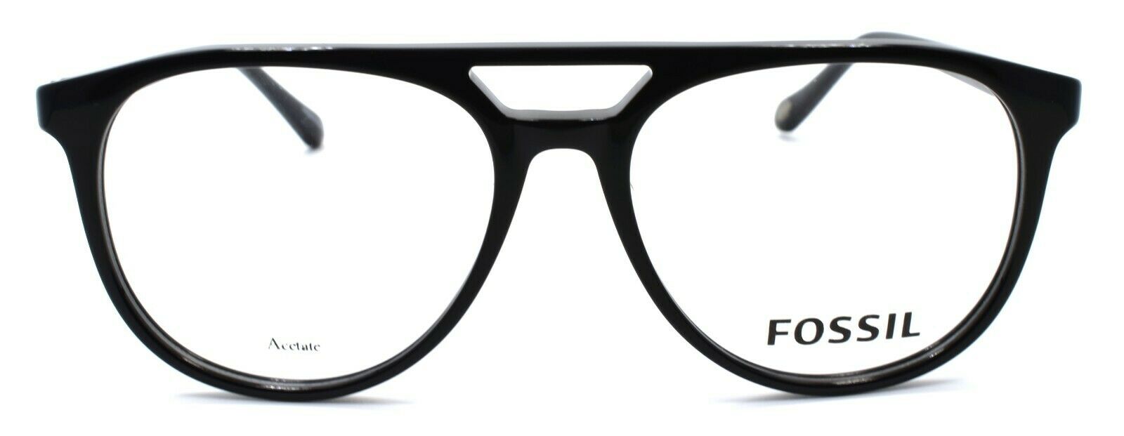 2-Fossil FOS 7054 807 Men's Eyeglasses Frames Aviator 53-16-145 Black-716736165875-IKSpecs
