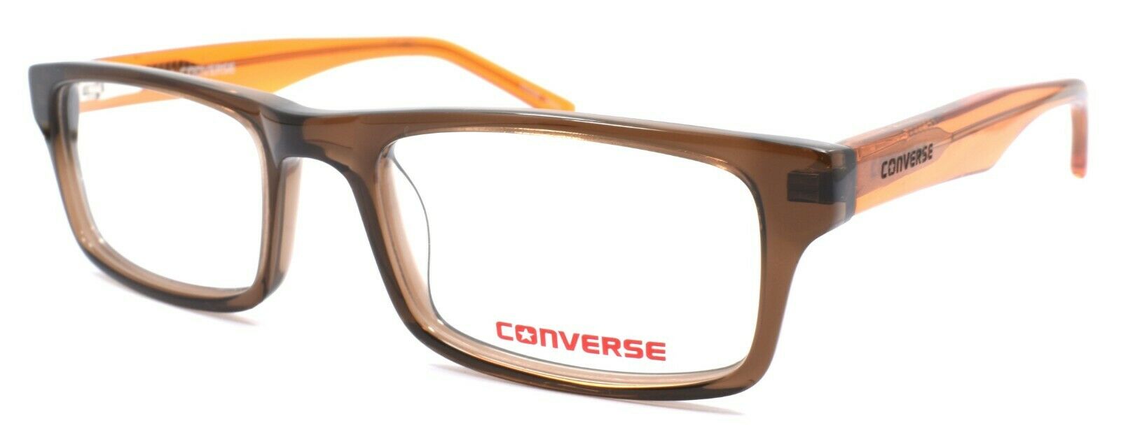 1-CONVERSE K003 Kids Eyeglasses Frames 48-17-135 Brown + CASE-751286247152-IKSpecs