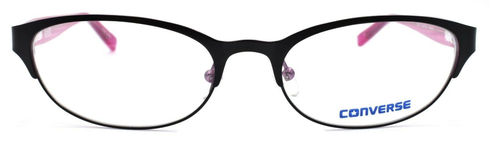 2-CONVERSE Q010 Women's Eyeglasses Frames 52-17-135 Black / Fuchsia + CASE-751286255409-IKSpecs