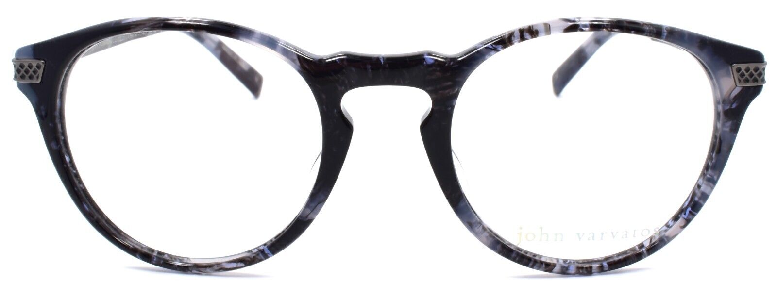 2-John Varvatos V365 UF Men's Eyeglasses Frames Round 50-22-145 Smoke Japan-751286286243-IKSpecs