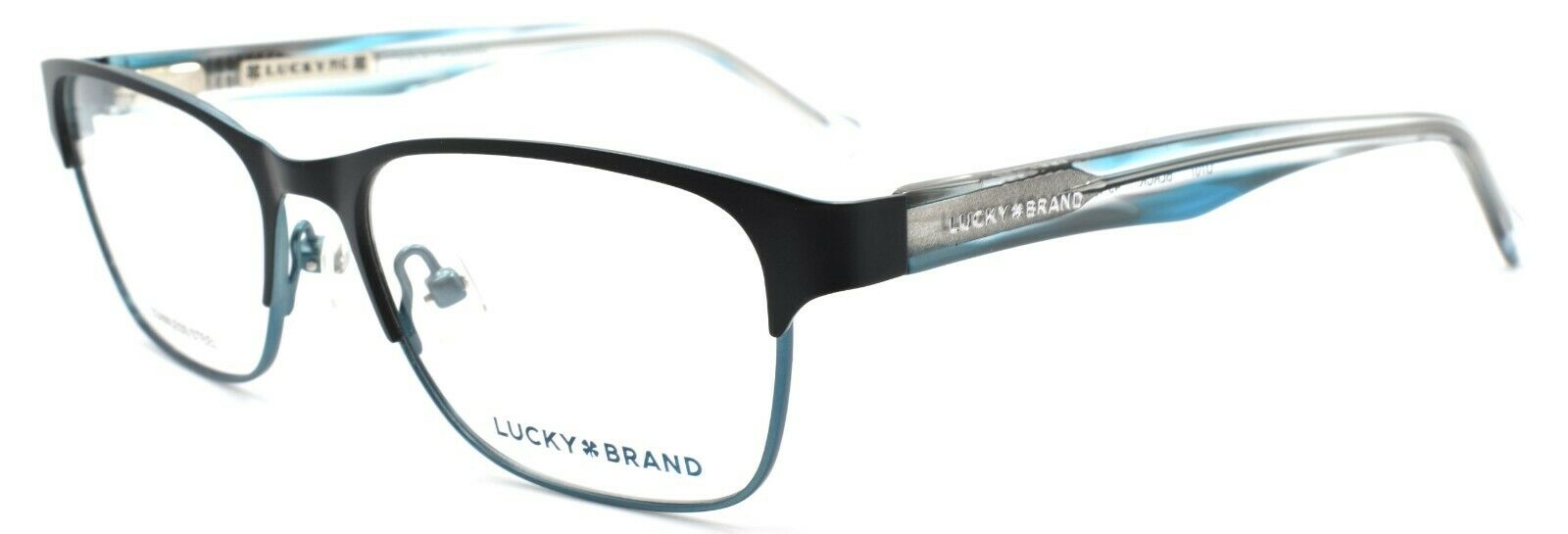 1-LUCKY BRAND D707 Eyeglasses Frames SMALL 49-15-130 Black + CASE-751286295801-IKSpecs