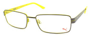 1-PUMA PE0014O 007 Men's Eyeglasses Frames 56-17-140 Ruthenium / Yellow-889652036595-IKSpecs