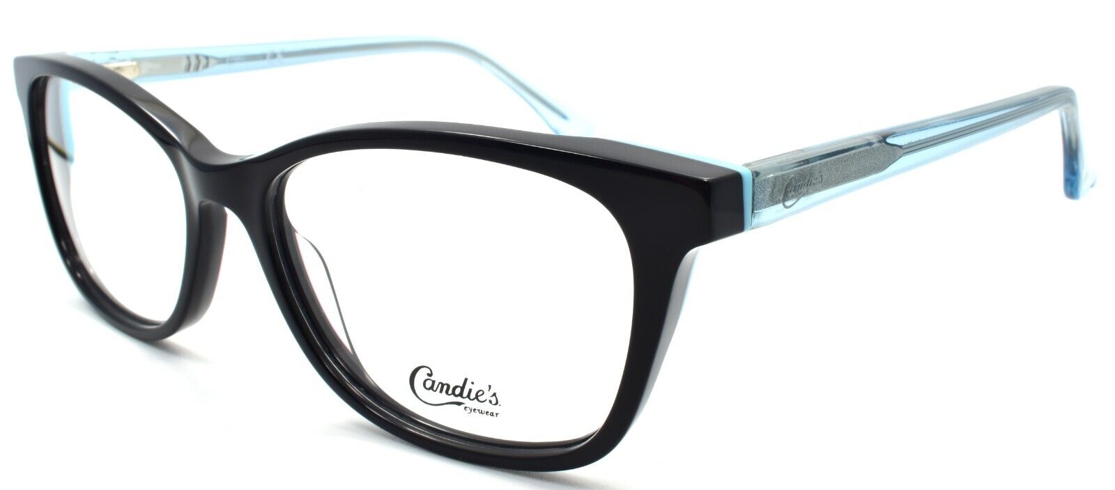 1-Candies CA0176 001 Women's Eyeglasses Frames Cat Eye 53-16-140 Black-889214072443-IKSpecs