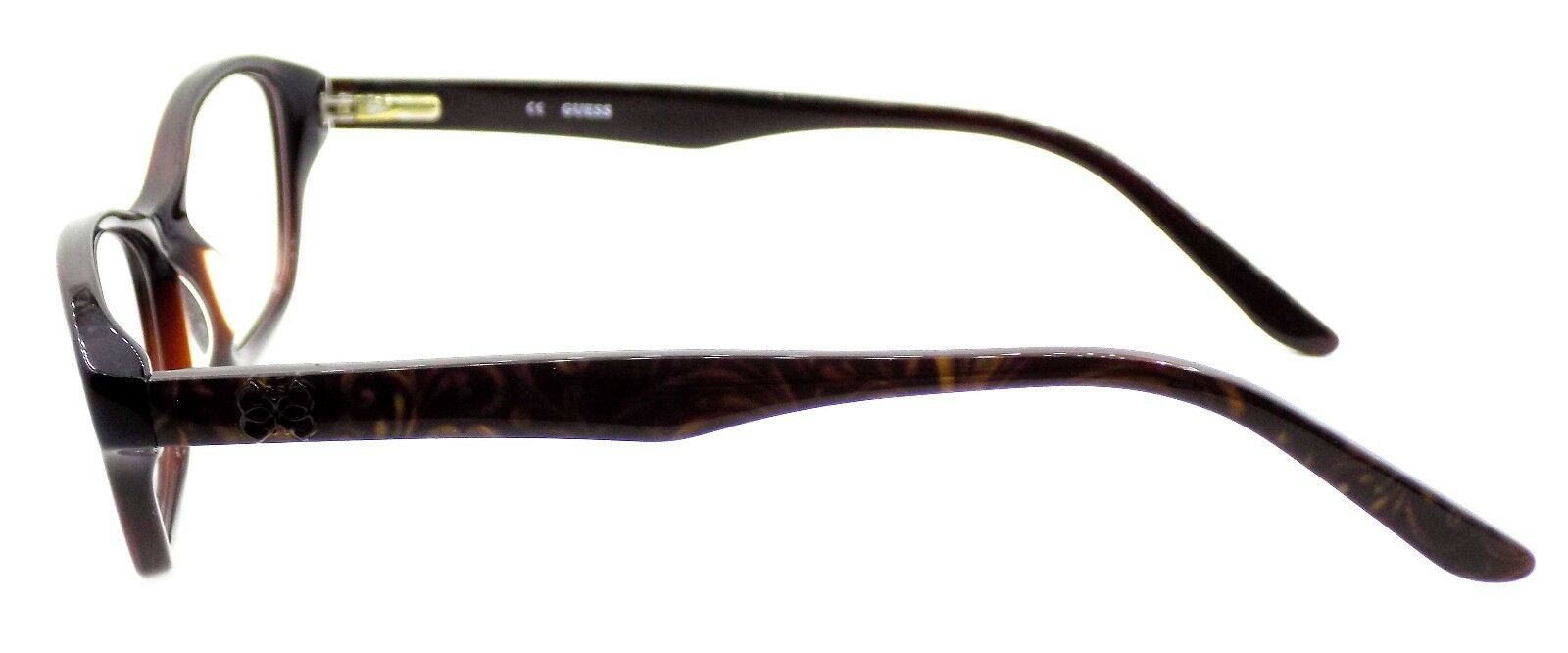 3-GUESS GU2417 BRN Women's Plastic Eyeglasses Frames 52-15-135 Brown + CASE-715583960220-IKSpecs