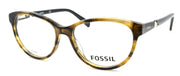 1-Fossil FOS 6085 0CA Women's Eyeglasses Frames 51-16-140 Brown Striped / Black-762753676238-IKSpecs