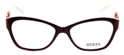 2-GUESS GU2405 RDPK Women's Plastic Eyeglasses Frames 51-15-135 Red / Pink + CASE-715583979949-IKSpecs