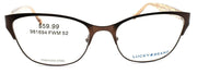 2-LUCKY BRAND L505 Women's Eyeglasses Frames Cat-eye 52-17-140 Brown + CASE-751286288230-IKSpecs