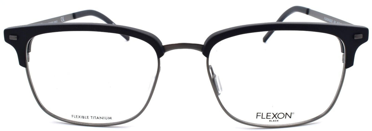 2-Flexon B2022 001 Men's Eyeglasses Frames Black 55-19-145 Flexible Titanium-886895450454-IKSpecs