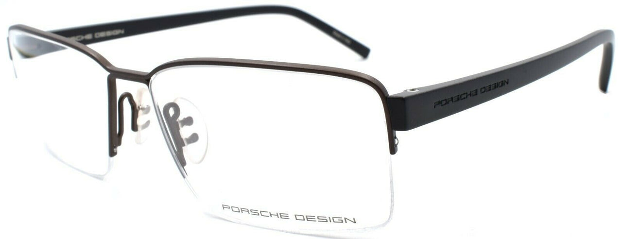 1-Porsche Design P8351 C Men's Eyeglasses Frames Half-rim 54-15-140 Brown-4046901618285-IKSpecs