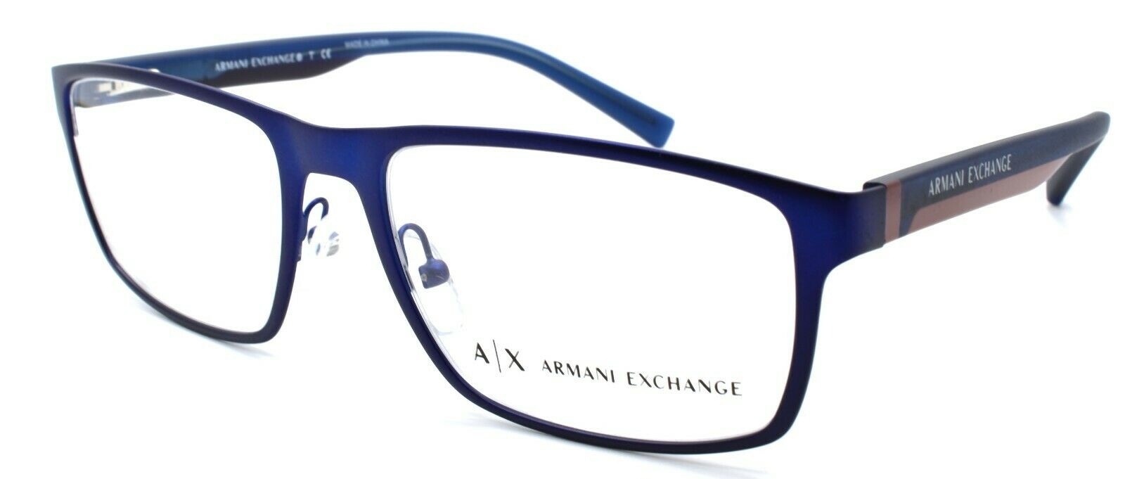 1-Armani Exchange AX1024 6099 Men's Eyeglasses Frames 54-18-140 Matte Blue-8053672749458-IKSpecs
