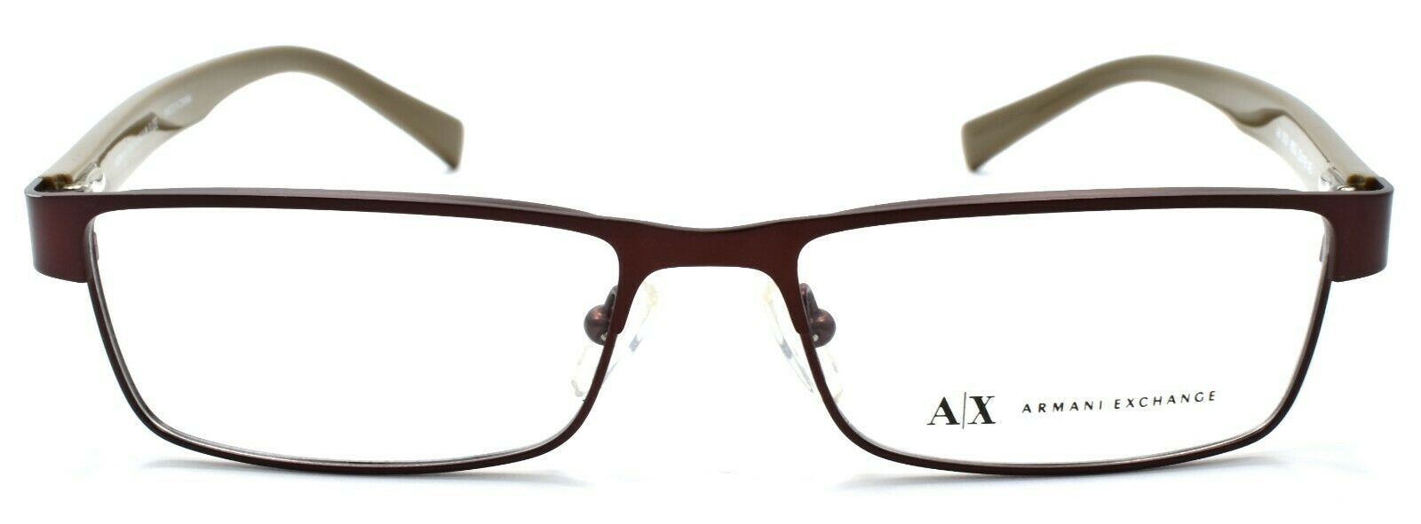 2-Armani Exchange AX1009 6052 Men's Glasses Frames 53-16-145 Satin Coffee / Capers-8053672241648-IKSpecs