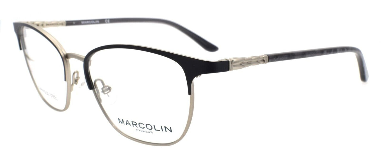 Marcolin MA5023 002 Women's Eyeglasses Frames 51-16-140 Matte Black