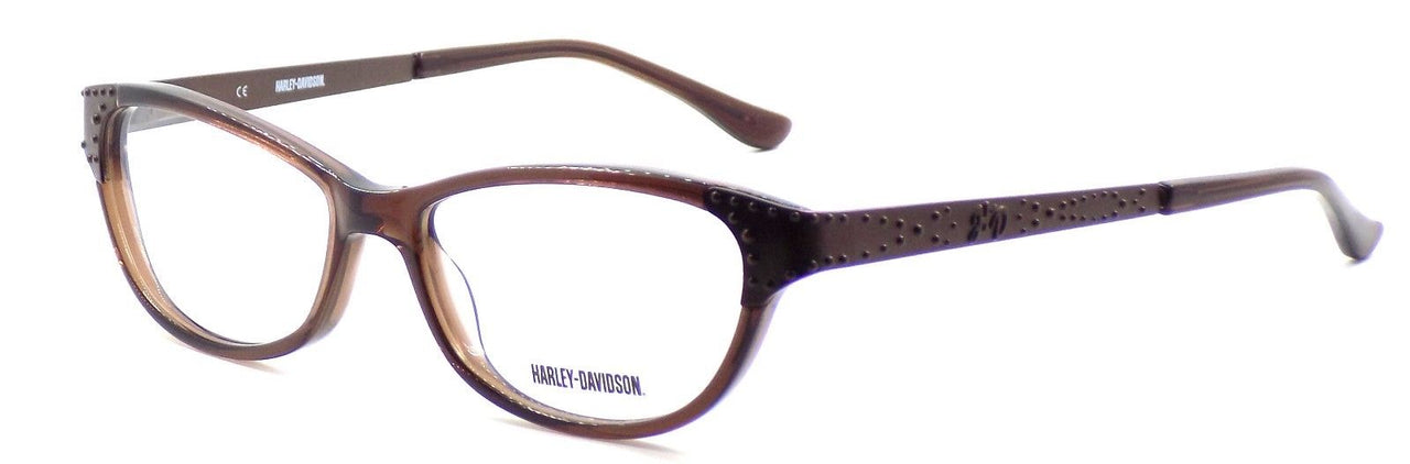 1-Harley Davidson HD511 DBRN Women's Eyeglasses Frames 53-15-135 Dark Brown + Case-715583745728-IKSpecs