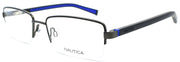 1-Nautica N7309 005 Men's Eyeglasses Frames Half-rim 54-18-140 Matte Black-688940464085-IKSpecs