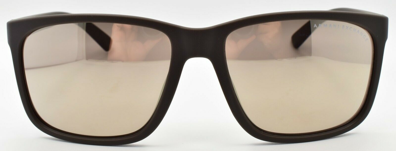 2-Armani Exchange AX4041SF 80625A Sunglasses Matte Brown / Mirror Brown-8053672464078-IKSpecs