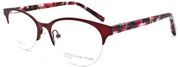 1-Jones New York JNY J145 Women's Eyeglasses Half-rim Petite 48-16-135 Burgundy-751286299007-IKSpecs