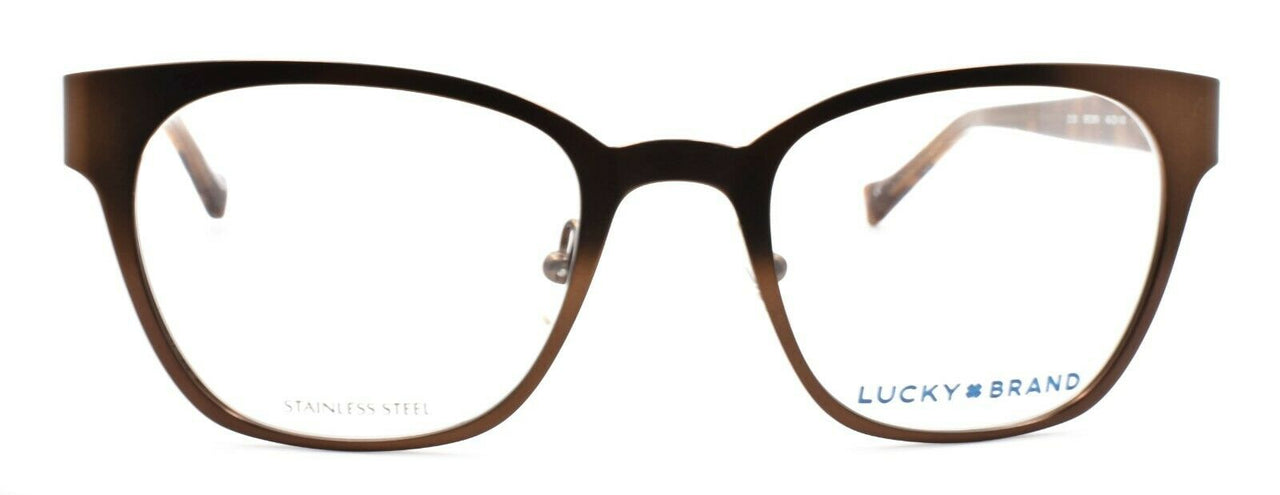 2-LUCKY BRAND D106 Women's Eyeglasses Frames 49-20-140 Brown + CASE-751286300345-IKSpecs