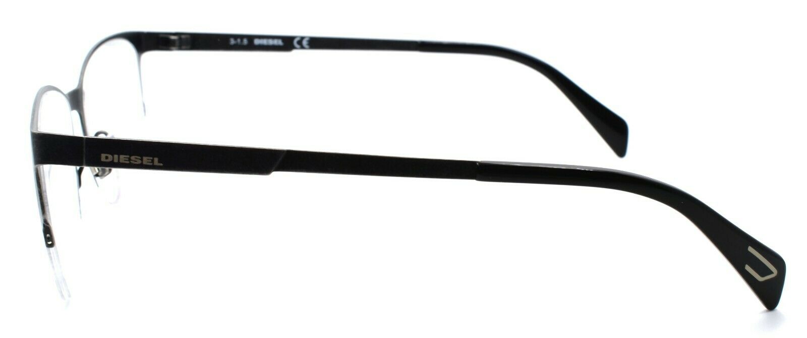 3-Diesel DL5152 009 Unisex Eyeglasses Frames Half Rim 52-16-145 Distressed Grey-664689707560-IKSpecs
