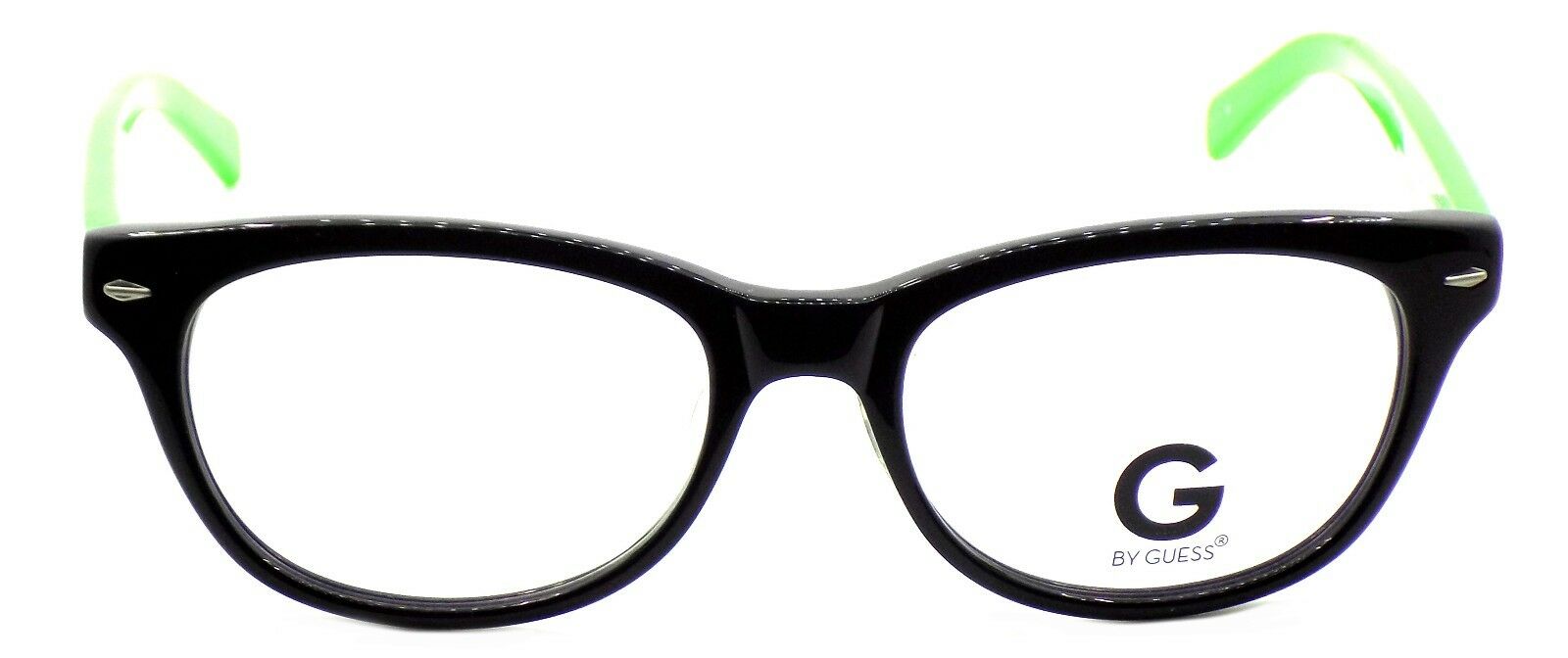 2-G by Guess GGA201 BLKGRN ASIAN FIT Eyeglasses Frames 53-18-140 Black + Case-715583676091-IKSpecs