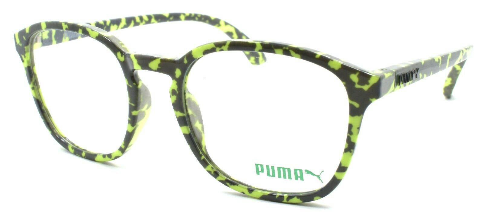 1-PUMA PU0080O 004 Men's Eyeglasses Frames 49-19-145 Gray / Green-889652029856-IKSpecs