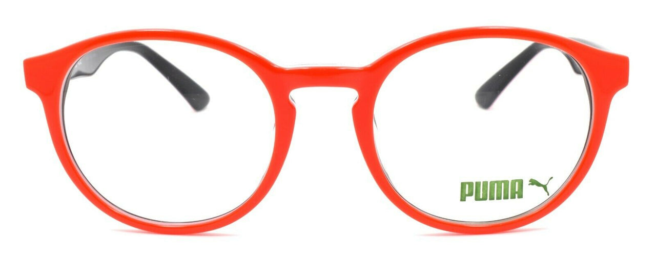 2-PUMA PU0107O 003 Eyeglasses Frames Round 48-20-140 Orange + CASE-889652062884-IKSpecs