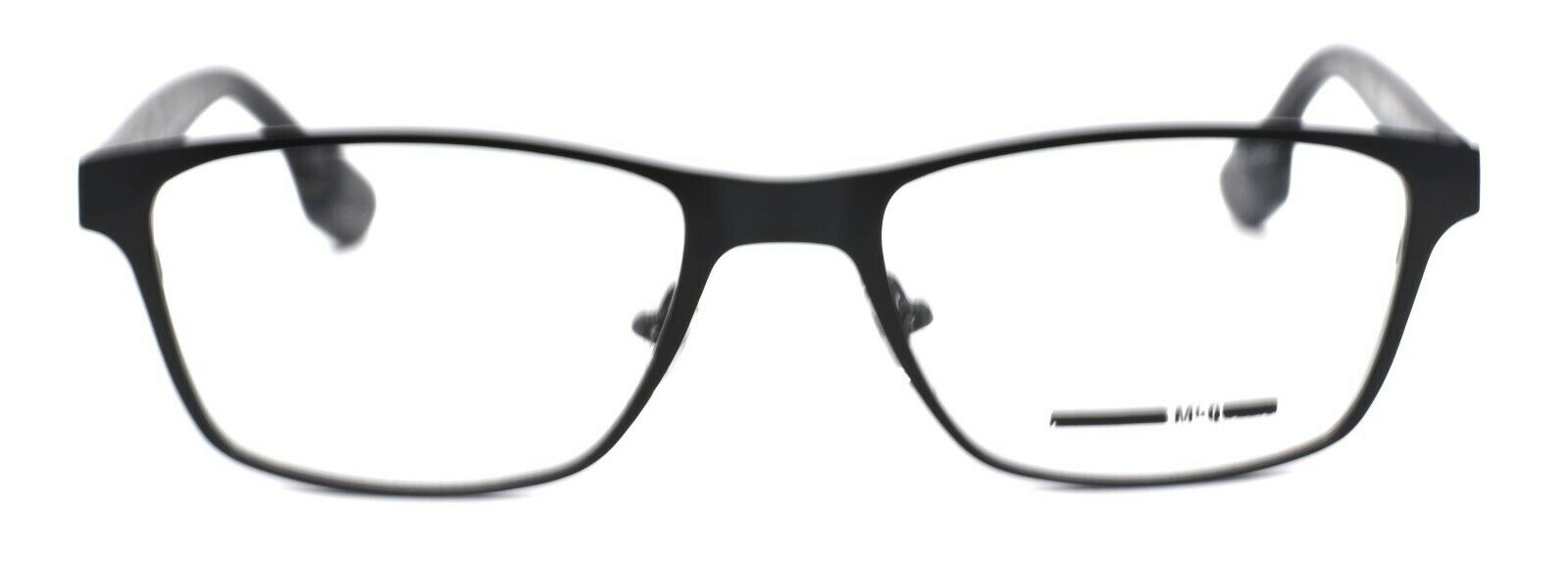 2-McQ Alexander McQueen MQ0050O 001 Unisex Eyeglasses Frames 53-18-150 Black-889652032849-IKSpecs