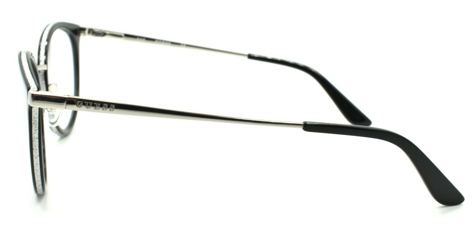 3-GUESS GU2707 001 Women's Eyeglasses Frames Round 51-19-140 Black-889214012340-IKSpecs