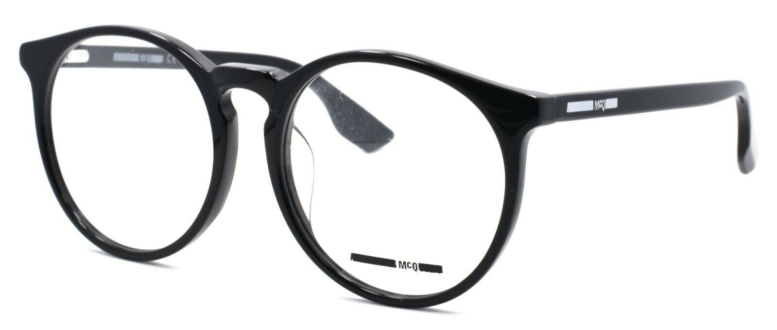 1-McQ Alexander McQueen MQ0040OA 003 Women's Eyeglasses Round 53-17-145 Black-889652032474-IKSpecs