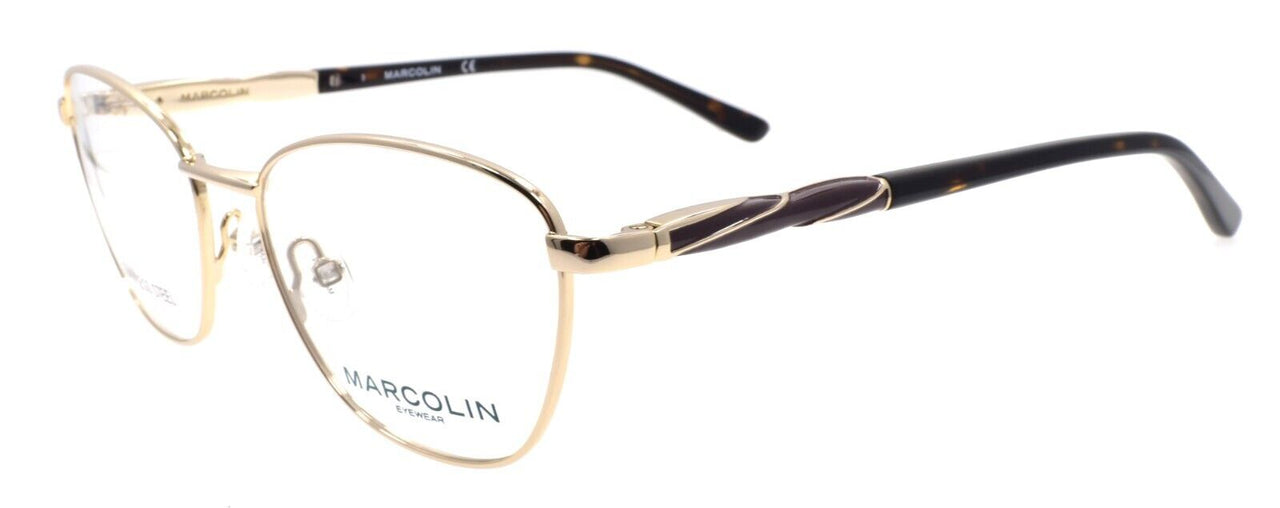 Marcolin MA5024 032 Women's Eyeglasses Frames 51-16-140 Pale Gold