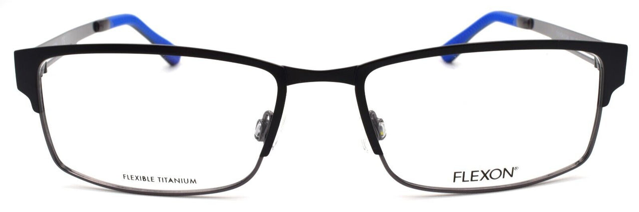 2-Flexon E1048 001 Men's Eyeglasses Frames Black 55-17-145 Flexible Titanium-883900202992-IKSpecs