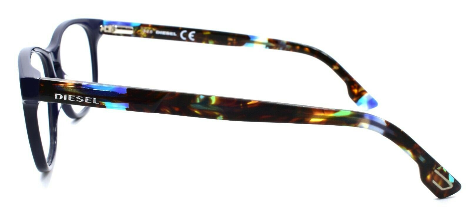 3-Diesel DL5187 090 Unisex Eyeglasses Frames 54-15-145 Shiny Blue-664689763818-IKSpecs