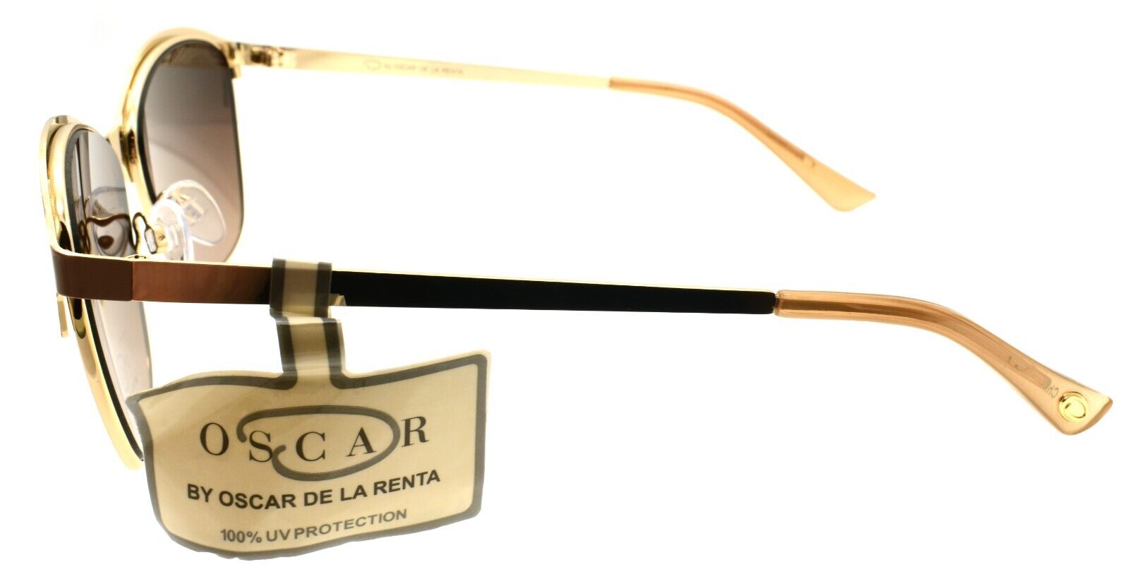 3-OSCAR By Oscar De La Renta OSS3108 770 Women's Sunglasses Blush & Gold / Brown-800414530533-IKSpecs