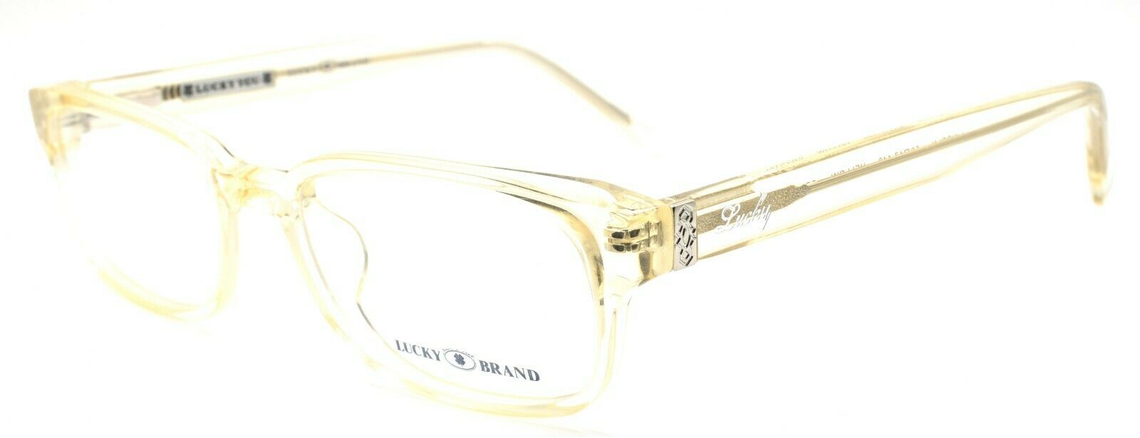 1-LUCKY BRAND Lincoln UF Men's Eyeglasses Frames 50-17-140 Yellow Crystal + CASE-751286237252-IKSpecs