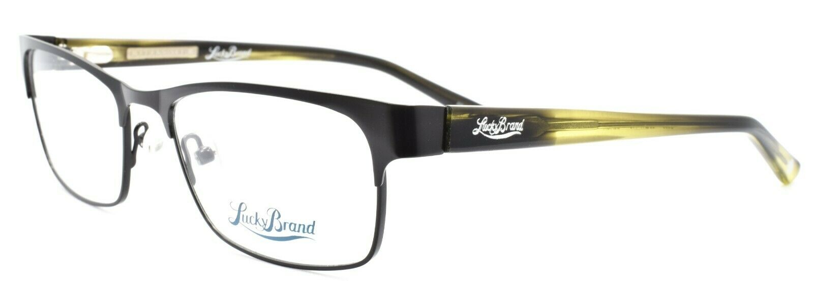 1-LUCKY BRAND D500 Men's Eyeglasses Frames 53-17-140 Black + CASE-751286275346-IKSpecs