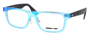 1-McQ Alexander McQueen MQ0025O 002 Unisex Eyeglasses Frame 53-17-145 Blue / Black-889652010724-IKSpecs