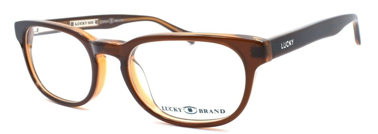 1-LUCKY BRAND Ingenious Kids Unisex Eyeglasses Frames 45-16-130 Brown + CASE-751286250947-IKSpecs