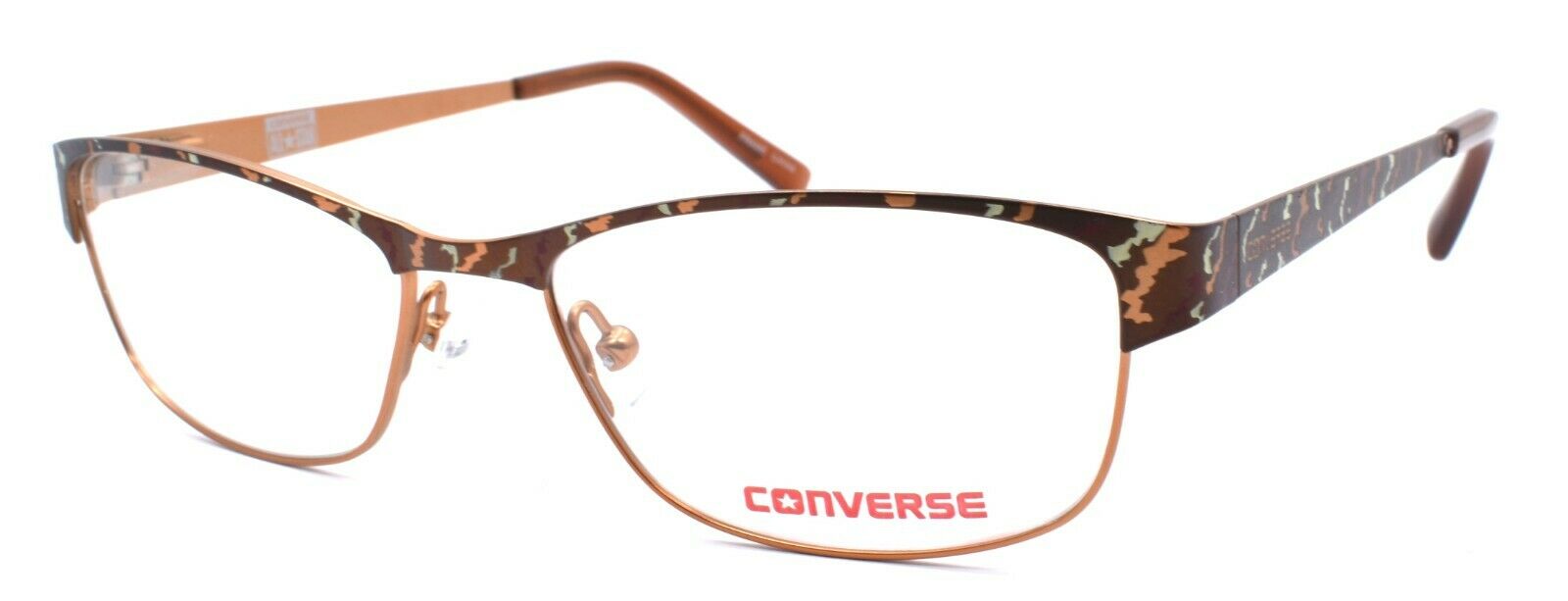 1-CONVERSE K014 Kids Girls Eyeglasses Frames 50-16-135 Brown + CASE-751286265767-IKSpecs