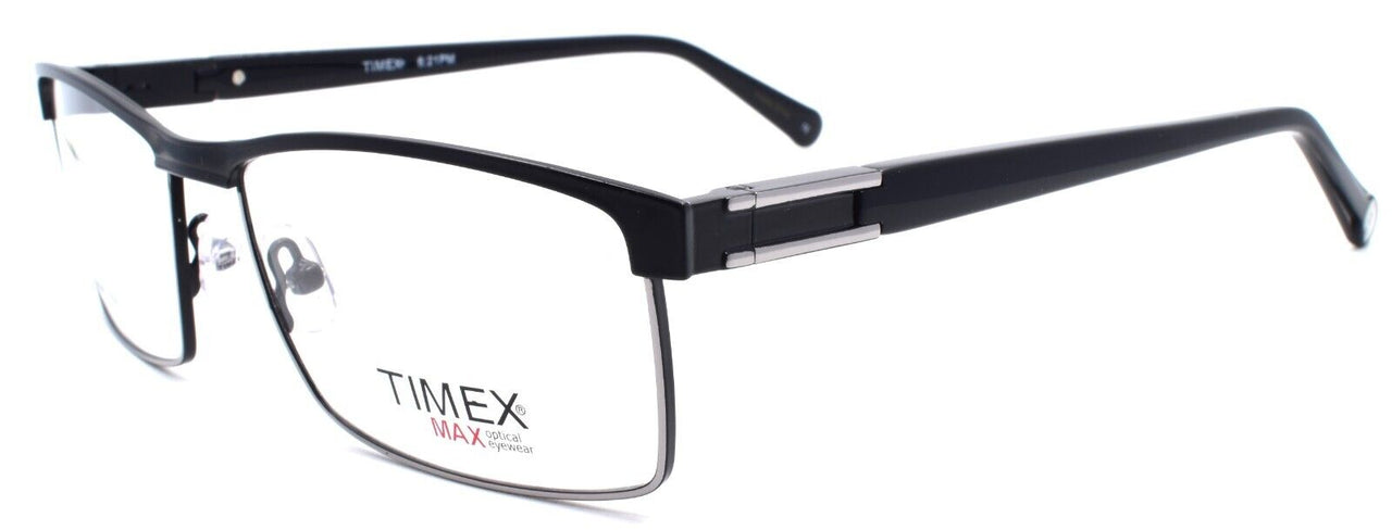 1-Timex 6:21 PM Men's Eyeglasses Frames LARGE 57-17-145 Black-715317184144-IKSpecs