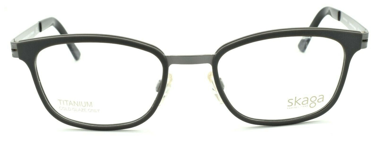 2-Skaga 2540-U Daelvi 504 Men's Eyeglasses Frames TITANIUM 51-20-140 Silver-IKSpecs