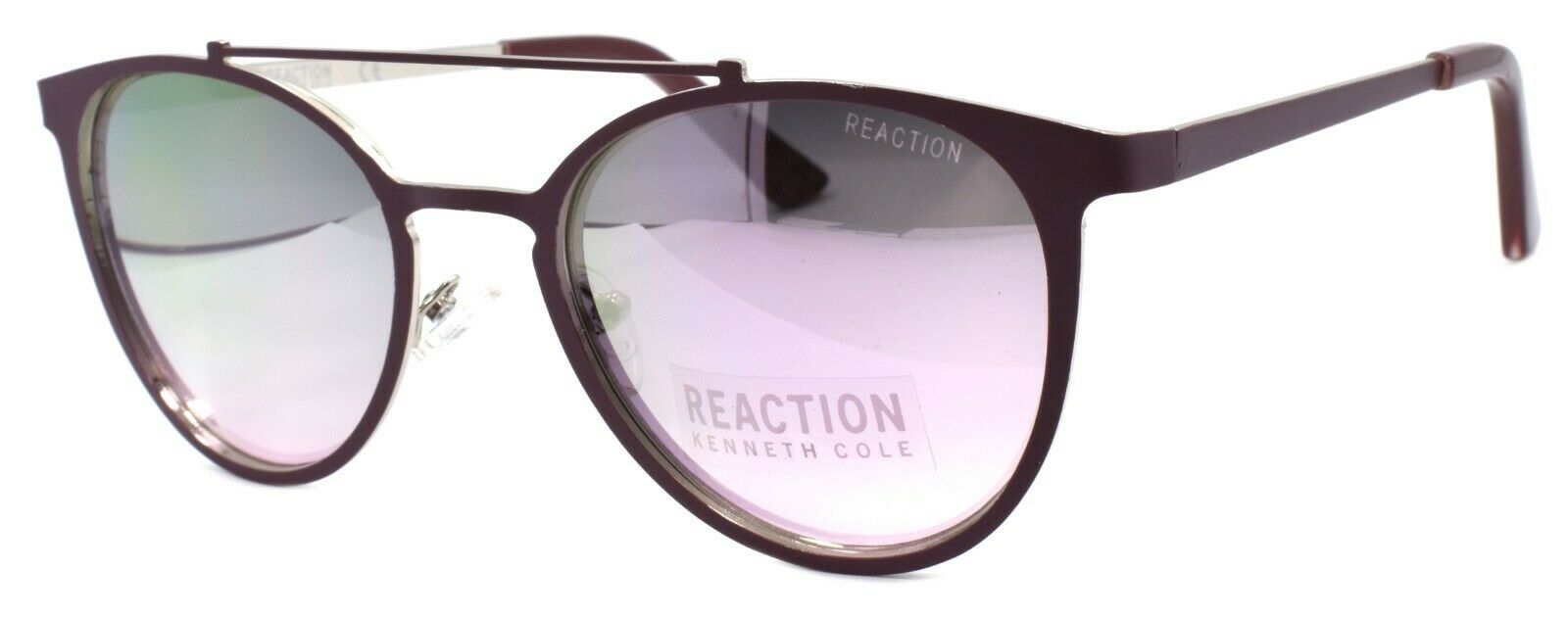 1-Kenneth Cole Reaction KC1315 67U Women Sunglasses Aviator Matte Red / Mirrored-664689981373-IKSpecs