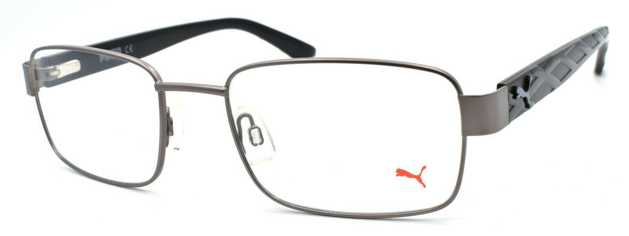 1-PUMA PU0025O 008 Men's Eyeglasses Frames 56-20-140 Ruthenium / Black-889652004037-IKSpecs