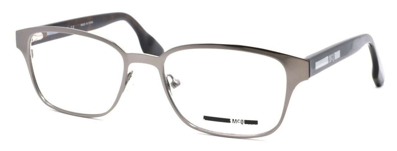 1-McQ Alexander McQueen MQ0042O 001 Women's Eyeglasses 52-17-145 Ruthenium Havana-889652032658-IKSpecs