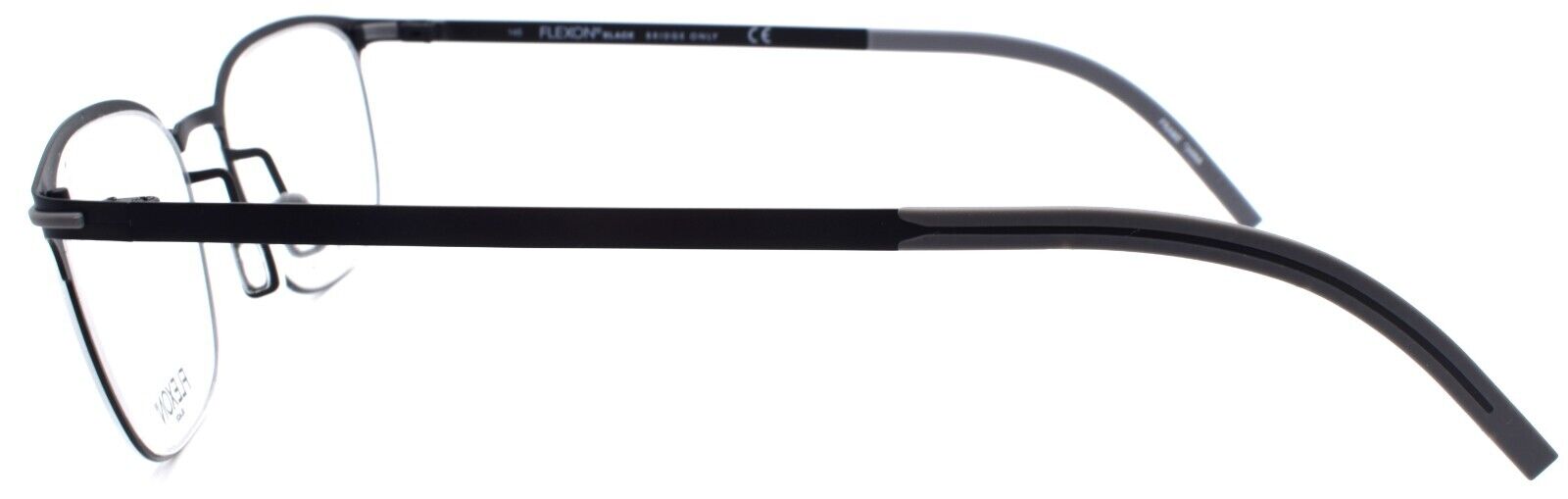 3-Flexon B2007 001 Men's Eyeglasses Black 50-19-145 Flexible Titanium-883900206723-IKSpecs