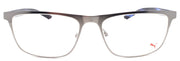 2-PUMA PU0124O 008 Men's Eyeglasses Frames Large 59-18-145 Silver / Blue Havana-889652106373-IKSpecs