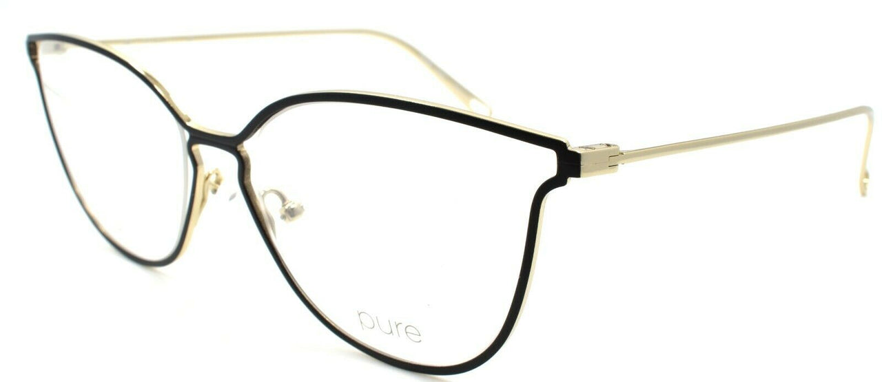 1-Marchon Airlock 5000 001 Women's Eyeglasses Frames Titanium 54-17-135 Black-886895459044-IKSpecs