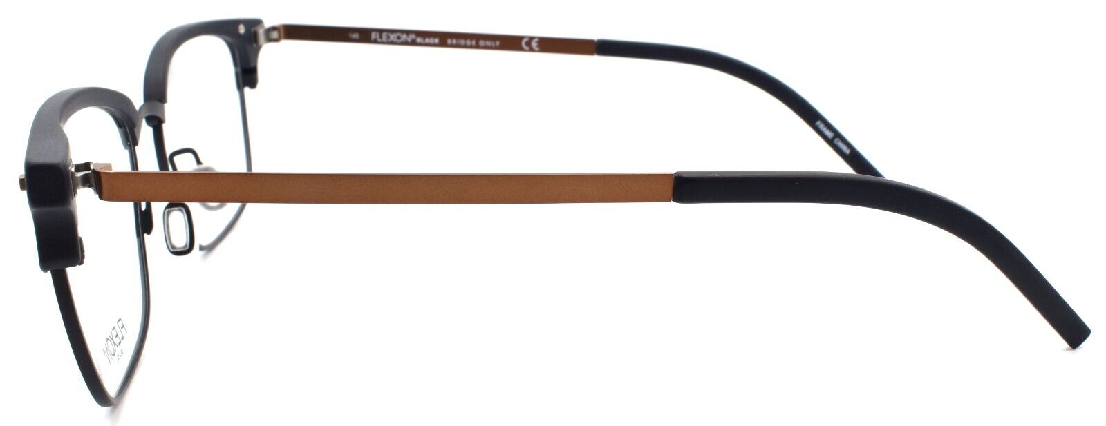 3-Flexon B2022 002 Men's Eyeglasses Frames Black 55-19-145 Flexible Titanium-886895450478-IKSpecs