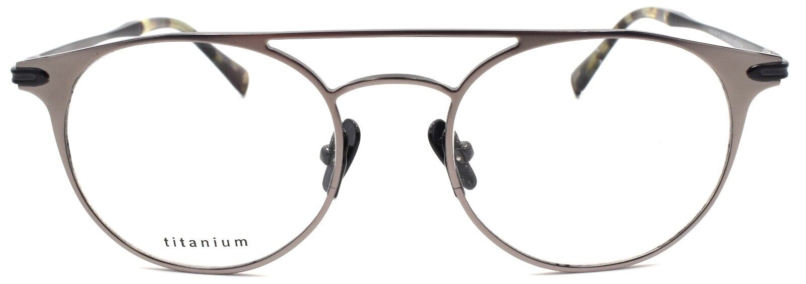 2-John Varvatos V169 Men's Eyeglasses Aviator Titanium 49-18-145 Gunmetal Japan-751286317473-IKSpecs